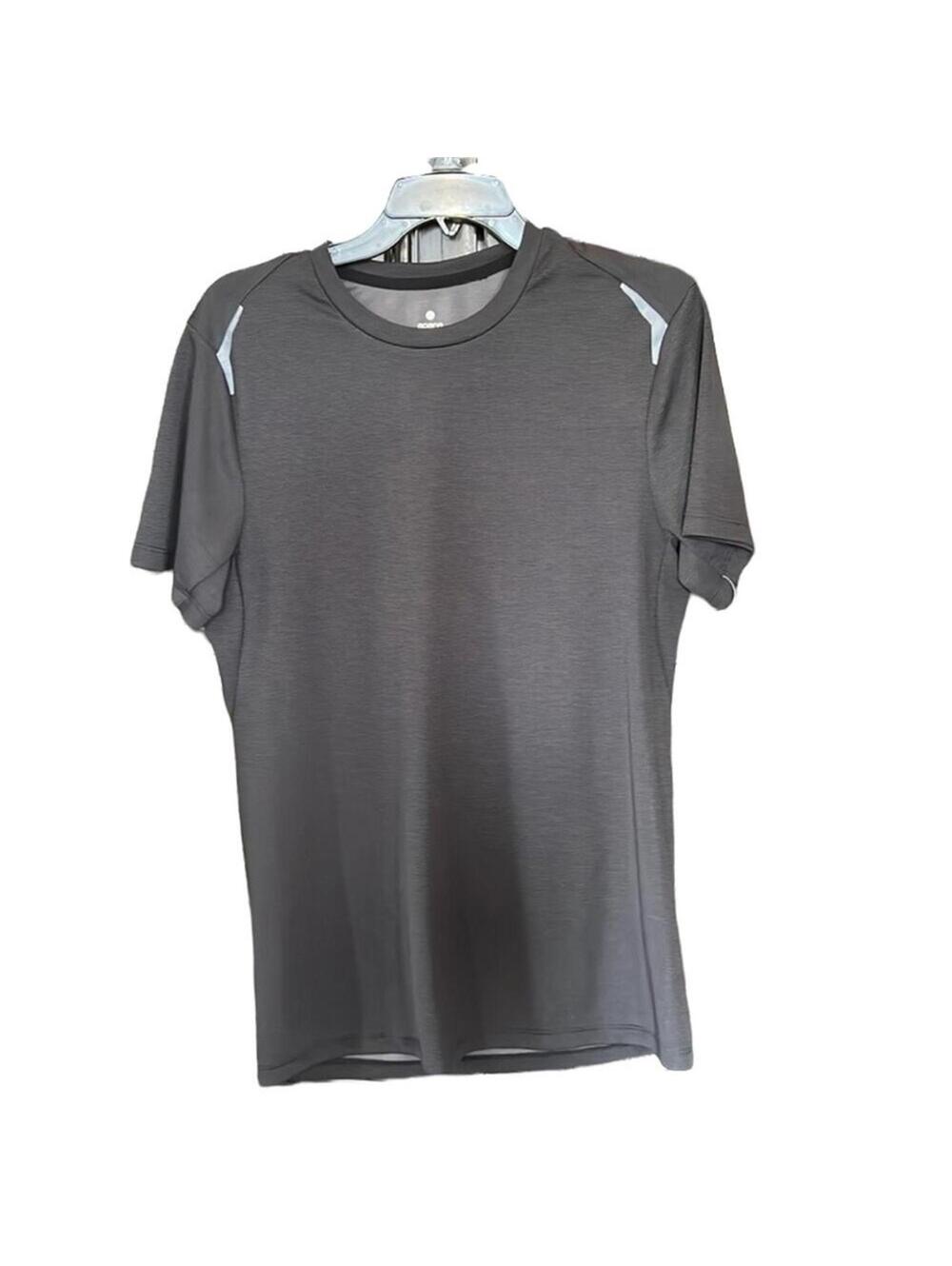 Apana | Men's Black Short Sleeve Athletic Shirt | Size Medium | 0008